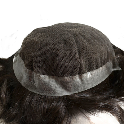 Mono Top Männer Toupee 100% menschliche Haare Remy Qualität natürliche Haarlinie Indian Remy Haare