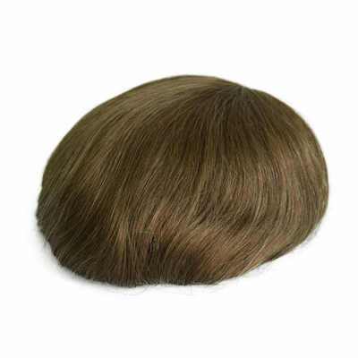 Natürliche Spitze PU Männer Toupee für 100% menschliche Haare Mann Weave Perücken Frisuren Einheit Patch-System
