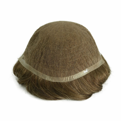 Natürliche Spitze PU Männer Toupee für 100% menschliche Haare Mann Weave Perücken Frisuren Einheit Patch-System