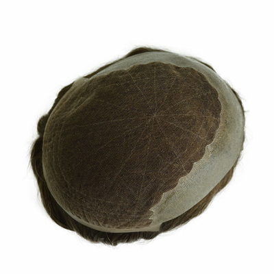 Natürliche Spitze PU Männer Toupee für 100% menschliche Haare Mann Weave Perücken Frisuren Einheit Patch-System