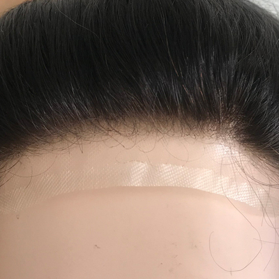 Natürliche Spitze PU Männer Toupee für 100% menschliche Haare Mann Weave Perücken Frisuren Einheit Patch-System