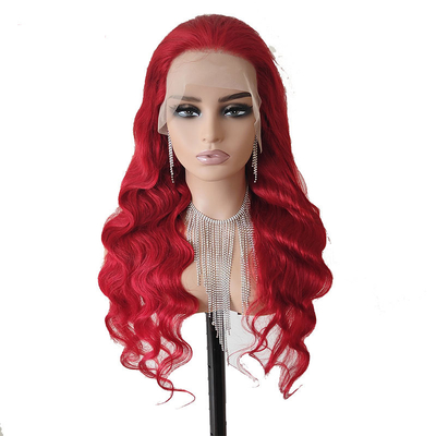 Body Wave Kirsche Rot Afro-Menschhaar Perücken für schwarze Frauen in kleiner/großer/durchschnittlicher Größe