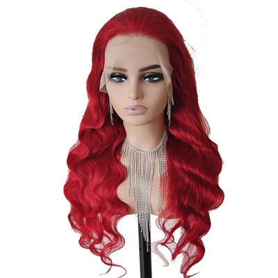 Body Wave Kirsche Rot Afro-Menschhaar Perücken für schwarze Frauen in kleiner/großer/durchschnittlicher Größe