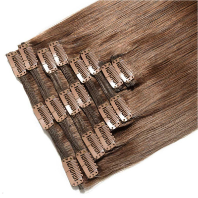 High Grade 12A Clip-in Haarverlängerung für weiße Frauen 4 Farbe Remy 100% menschliches Haar