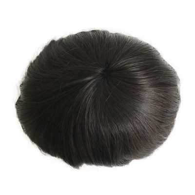 6 Zoll Hollywood Feine Langlebige Mono Basis Männer Toupee mit Transparent PU Allround