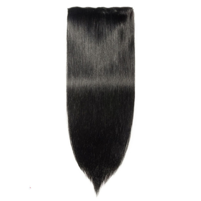 Full Cuticle Straight Hair Clip Ins Roh indische echte Haarverlängerungen für schwarze Frauen