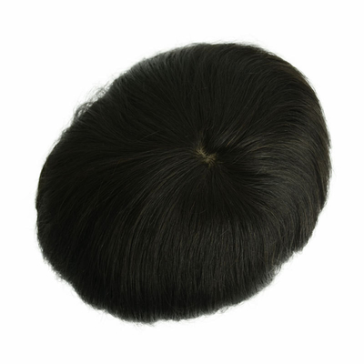 6 Zoll Hollywood Feine Langlebige Mono Basis Männer Toupee mit Transparent PU Allround
