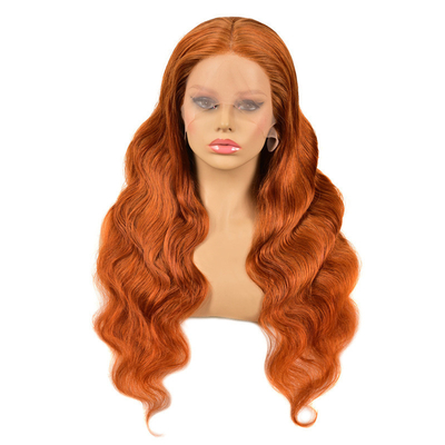 Remy Hair Top Grade Brasilianisch 13*4 Highlight Perücke mit Ingwerfarbe HD Spitze Frontal