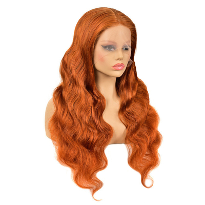 Remy Hair Top Grade Brasilianisch 13*4 Highlight Perücke mit Ingwerfarbe HD Spitze Frontal