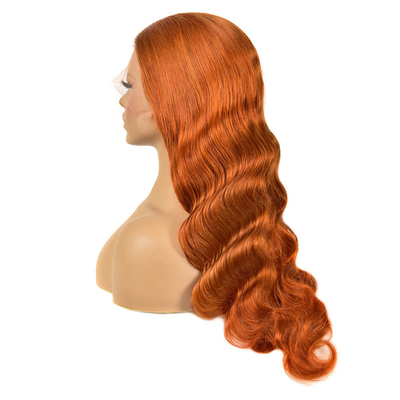 Remy Hair Top Grade Brasilianisch 13*4 Highlight Perücke mit Ingwerfarbe HD Spitze Frontal