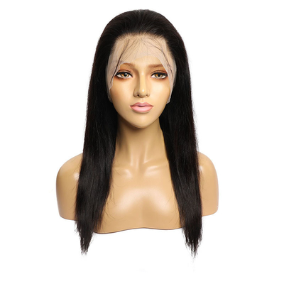 Hellbraun 150% 180% Knochendichte Gerade brasilianische 360 Spitze Frontale Remy HD Spitze Perücke mit Babyhaar