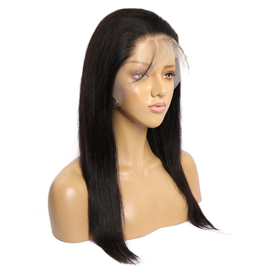 Hellbraun 150% 180% Knochendichte Gerade brasilianische 360 Spitze Frontale Remy HD Spitze Perücke mit Babyhaar
