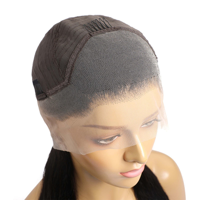 Hellbraun 150% 180% Knochendichte Gerade brasilianische 360 Spitze Frontale Remy HD Spitze Perücke mit Babyhaar
