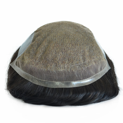 Kleine/Große/Durchschnittsgröße Toupee für Männer Roh jungfräuliche unverarbeitete menschliche Haarersatz