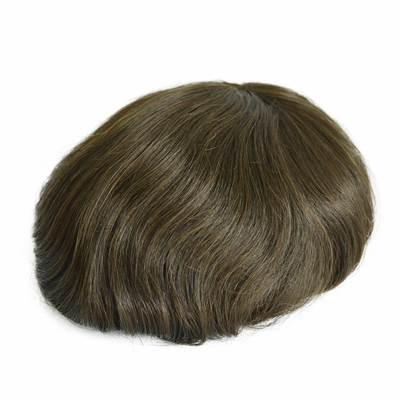 6 Zentimeter Spitze Basis menschliches Haar Ersatz Hohe Dichte Front Mesh Haar System für Männer