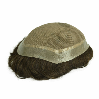 1B Natürliche Farbe Menschliche Remy-Haare Nicht-chirurgische Haarersatz-Toupee für Männer