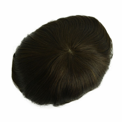 1B Natürliche Farbe Menschliche Remy-Haare Nicht-chirurgische Haarersatz-Toupee für Männer