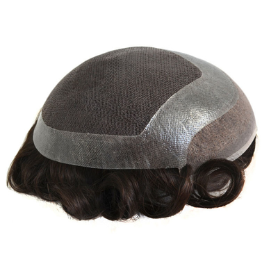 HD Stil und weiche Spitze Männliches Haar Perücke 6 Zoll Länge Afro Locker Gewebe Toupee für schwarze Männer
