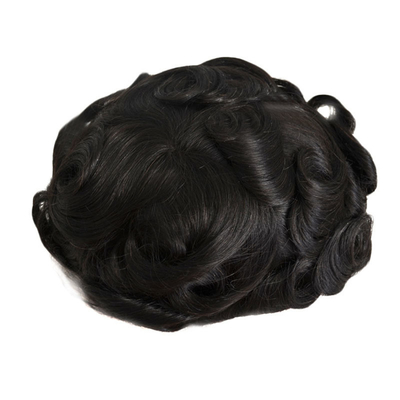 HD Stil und weiche Spitze Männliches Haar Perücke 6 Zoll Länge Afro Locker Gewebe Toupee für schwarze Männer