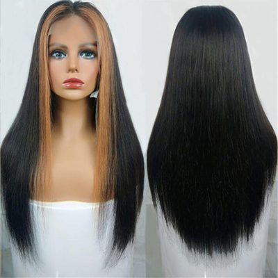 180% Dichte HD Transparente Schweizer Spitze Frontal Peruanische gerade Perücke für schwarze Frauen