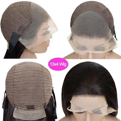 180% Dichte HD Transparente Schweizer Spitze Frontal Peruanische gerade Perücke für schwarze Frauen