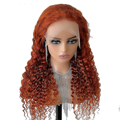 Schweizer Spitze Basismaterial Transparent Tiefe Welle Front Spitze menschliche Haare Perücken für Frauen