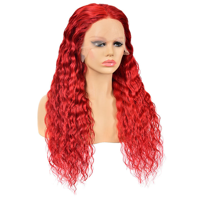 Schweizer Spitze Basismaterial Transparent Tiefe Welle Front Spitze menschliche Haare Perücken für Frauen
