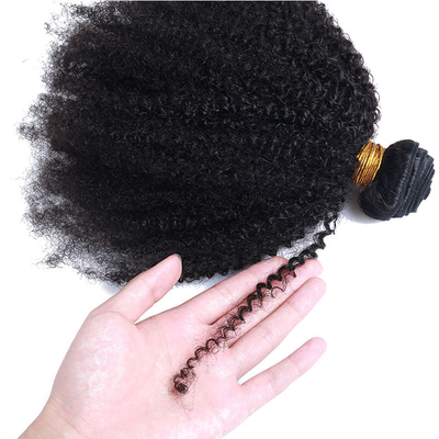 Tiefe Wellenhaarbundeln für Afro Kinky Lockerhaar SINGLE WEFT Haarverlängerung Typ