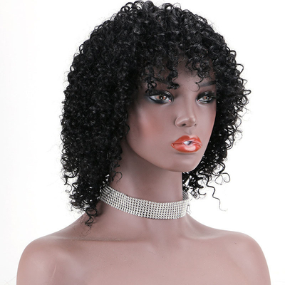 Hot Beauty Kurz lockig 100% brasilianisches menschliches Haar Pixie Schnitt Perücken mit durchschnittlicher Größe