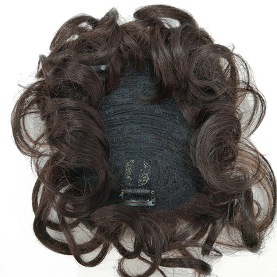 Vollständig abgedeckt und lockiges Remy-Haar-Topper mit brasilianischem menschlichem Haar