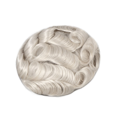 Links Design Super dünne Haut Menschliche Mirage Männliche Schamhaar Patch Haare für Männer