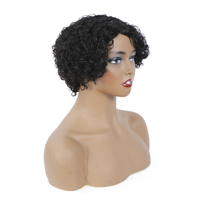 Schweizer Spitze Basismaterial Pixie Schnitt menschliche Haare Perücken für schwarze Frauen Remy Haar Grade
