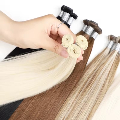 100% Remy-Haar Jungfrau Genius Weft Rohes menschliches Haar Bundle verschiedene Stile
