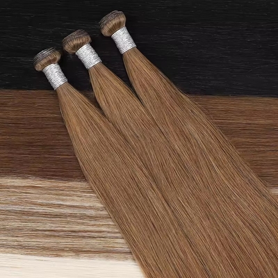 100% Remy-Haar Jungfrau Genius Weft Rohes menschliches Haar Bundle verschiedene Stile