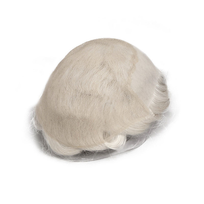 Rechte Toupee Design Russisch Hand gebunden Vollkopfhaut HD Spitze Mensch Haarsystem Perücke Jungfrau Haar