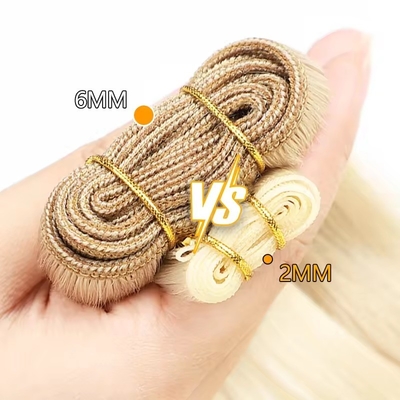 100% Remy-Haar Jungfrau Genius Weft Rohes menschliches Haar Bundle verschiedene Stile