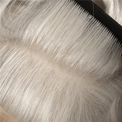 Rechte Toupee Design Russisch Hand gebunden Vollkopfhaut HD Spitze Mensch Haarsystem Perücke Jungfrau Haar
