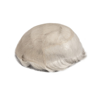 Rechte Toupee Design Russisch Hand gebunden Vollkopfhaut HD Spitze Mensch Haarsystem Perücke Jungfrau Haar