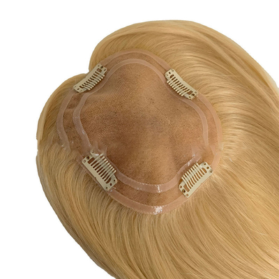 6 x 8 Doppel Mono Langhaar Toupee Ersatzsystem für Hochzeit Braut Frauen menschliches Haar