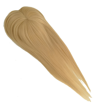 6 x 8 Doppel Mono Langhaar Toupee Ersatzsystem für Hochzeit Braut Frauen menschliches Haar