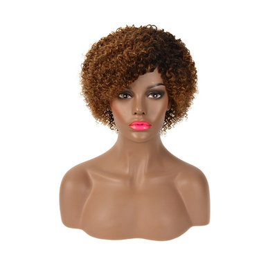 Pixie Cut Afro Perücke Remy Jungfrau Kutikel ausgerichtet menschliches Haar Locker Bob Kurz Perücke für Frauen