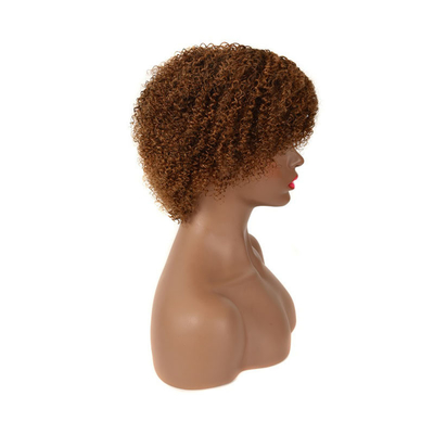 Pixie Cut Afro Perücke Remy Jungfrau Kutikel ausgerichtet menschliches Haar Locker Bob Kurz Perücke für Frauen