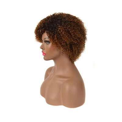 Pixie Cut Afro Perücke Remy Jungfrau Kutikel ausgerichtet menschliches Haar Locker Bob Kurz Perücke für Frauen