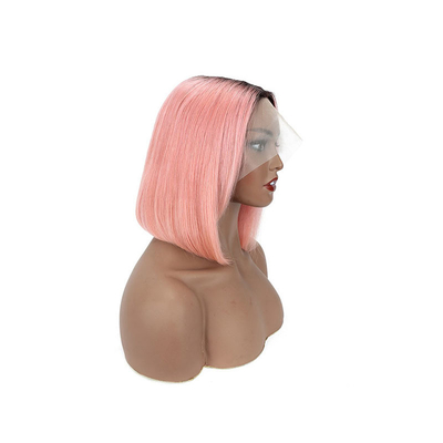 10-14 Zoll Knochen gerade 13*4 HD Spitze Frontale Roh Jungfrau 100% Peruanische Kurze Bob Menschenhaar Perücken