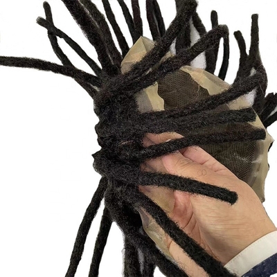 Remy Haare Voll-Schweizer Spitze Basis Dreadlock Toupee 60% Dichte Menschenhaar Topper für Männer