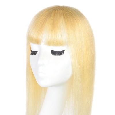 Oberste menschliche Haare Kristall Braut lange Seidenbasis Blonde Toupee für Hochzeitsfrauen