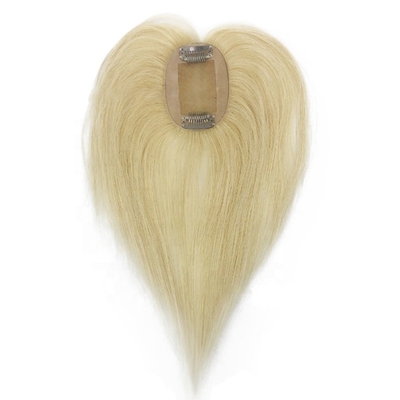 Oberste menschliche Haare Kristall Braut lange Seidenbasis Blonde Toupee für Hochzeitsfrauen