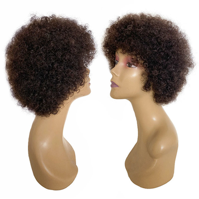 Jungfräuliches Haar Perücke Pixie Schnitt Perücke Kurze Afro Kinky lockige Perücke 100% brasilianisches Haar
