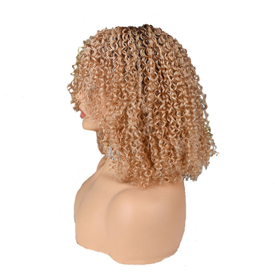 250% Dichte Afro Kinky Kurz Locker Pixie Schnitt menschliches Haar Perücken für schwarze Frauen von oben