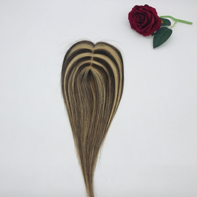 0.2kg Naturblond Handgebunden Weft Jungfrau Menschenhaar Topper für Frauen brasilianische Haare